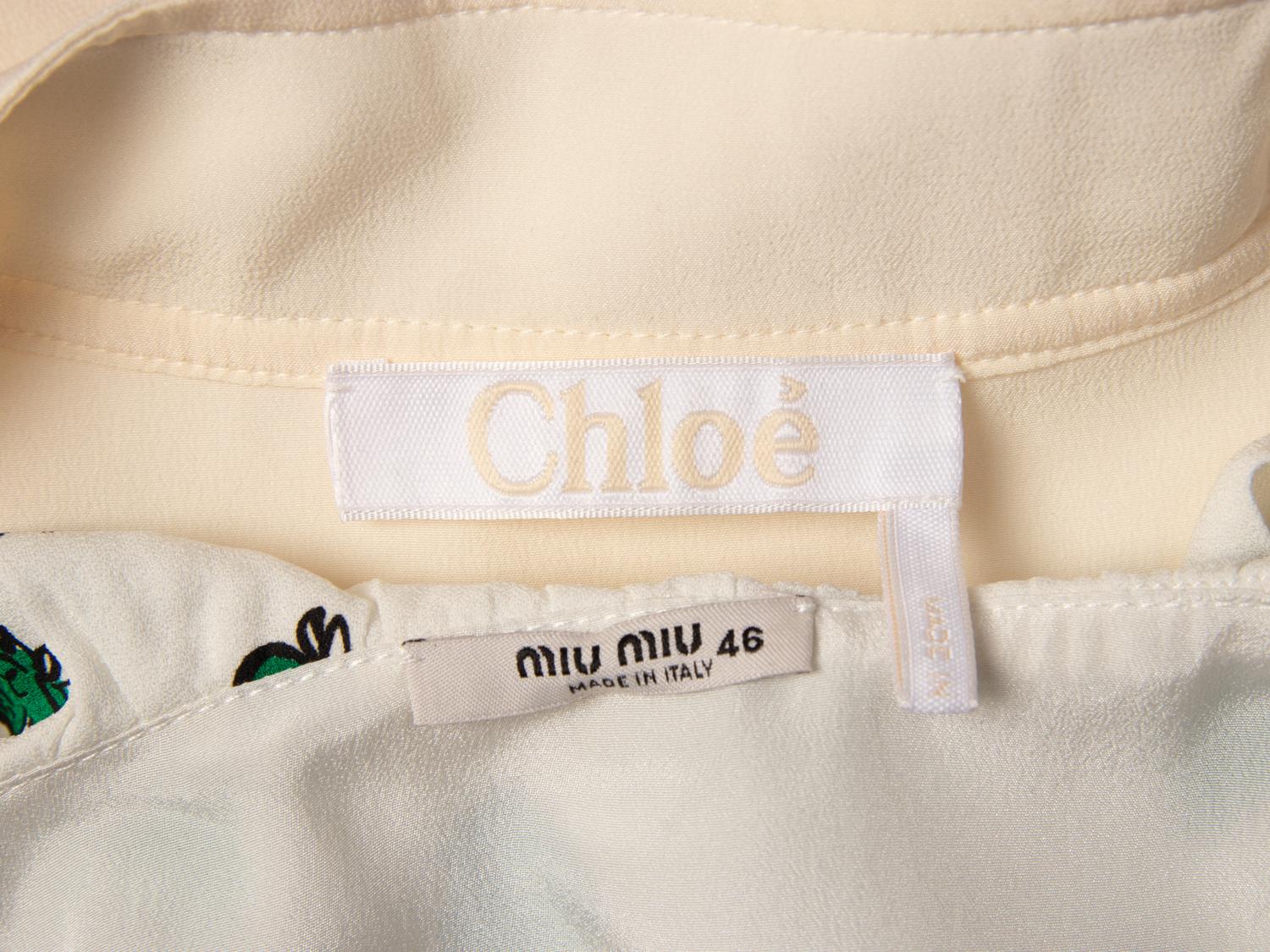 Chloé Blouse & Miu Miu Minidress NWT
