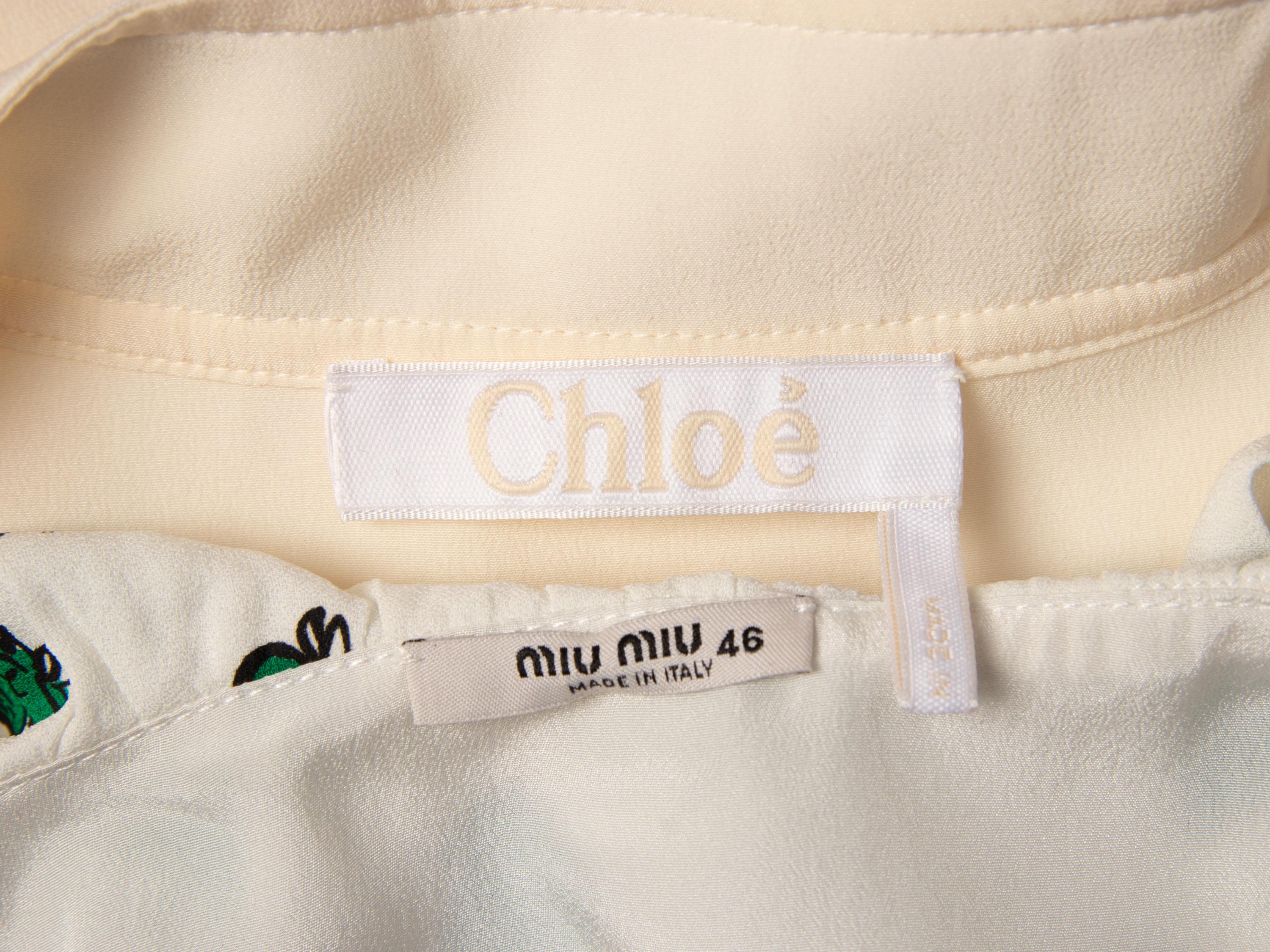 Chloé Blouse & Miu Miu Minidress NWT