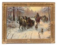 Gustave Prucha, (Austrian, 1875–1952), Winter's Journey