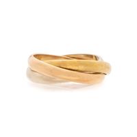 CARTIER, TRICOLOR GOLD 'TRINITY' RING