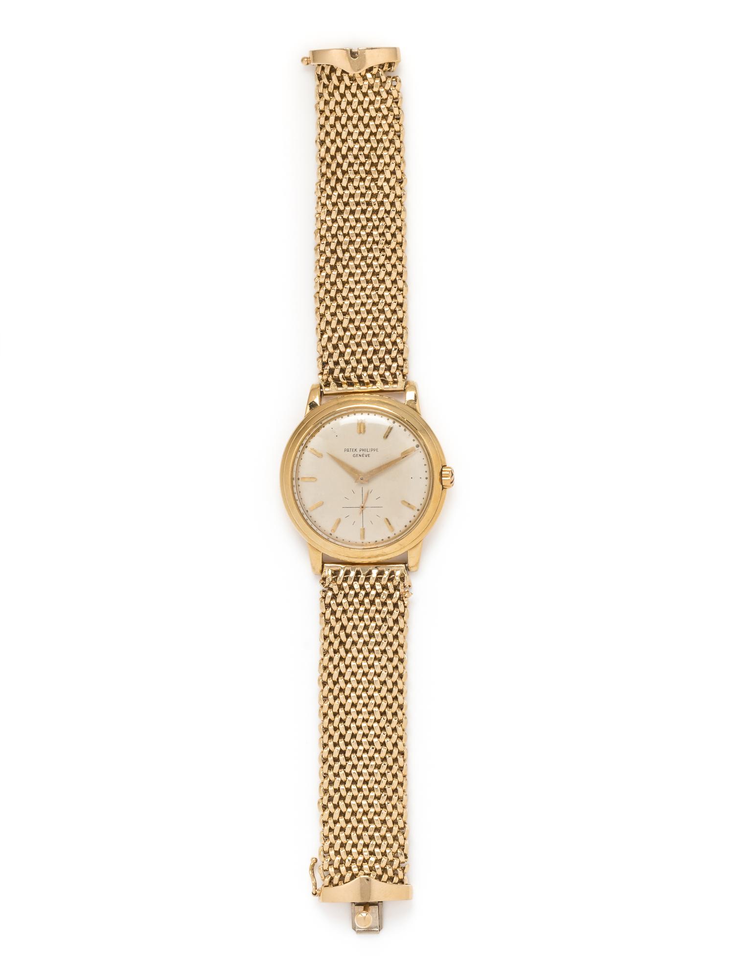 PATEK PHILIPPE, REF. 2552 YELLOW GOLD 'CALATRAVA' WRISTWATCH