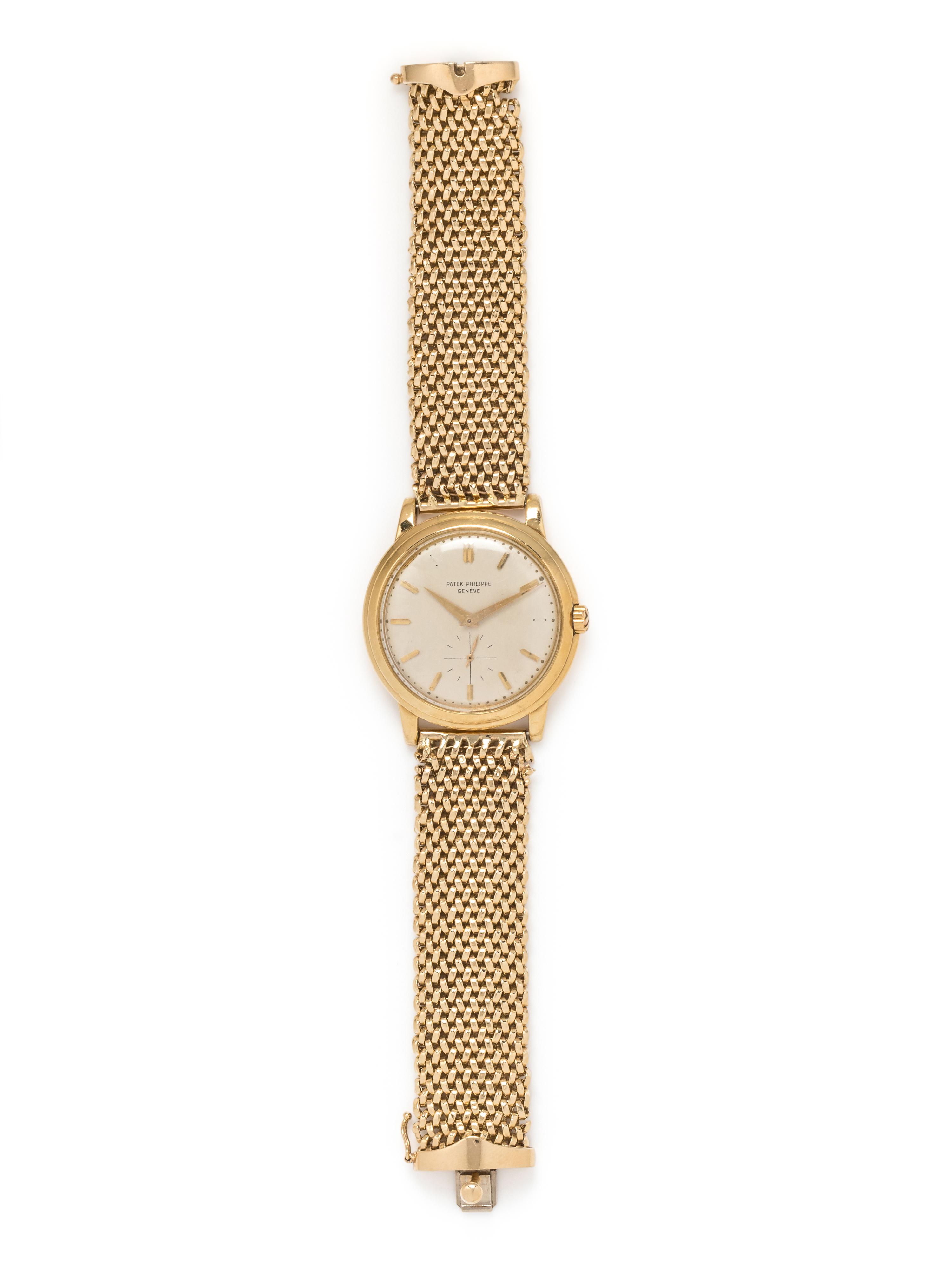 PATEK PHILIPPE, REF. 2552 YELLOW GOLD 'CALATRAVA' WRISTWATCH