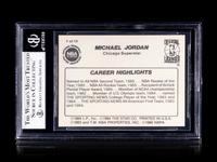 A 1986 Star Michael Jordan Set Break Basketball Card No. 7 Career Highlights BGS 6 EX-MT.