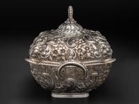 An American Repousse Silver Covered Tureen