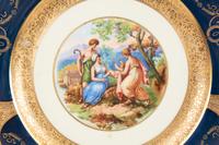 A Set of Ten Limoges Porcelain Polychrome and Gilt-Encrusted Cabinet Plates — Late 19th Century