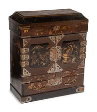 A Japanese Lacquered Table Cabinet