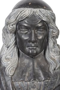 A Carved Stone Portrait Bust