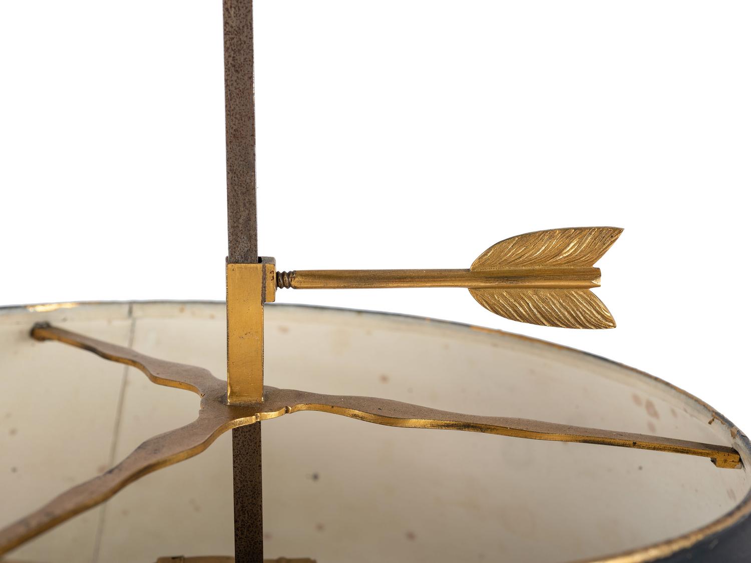 Two French Gilt Brass Bouillotte Lamps