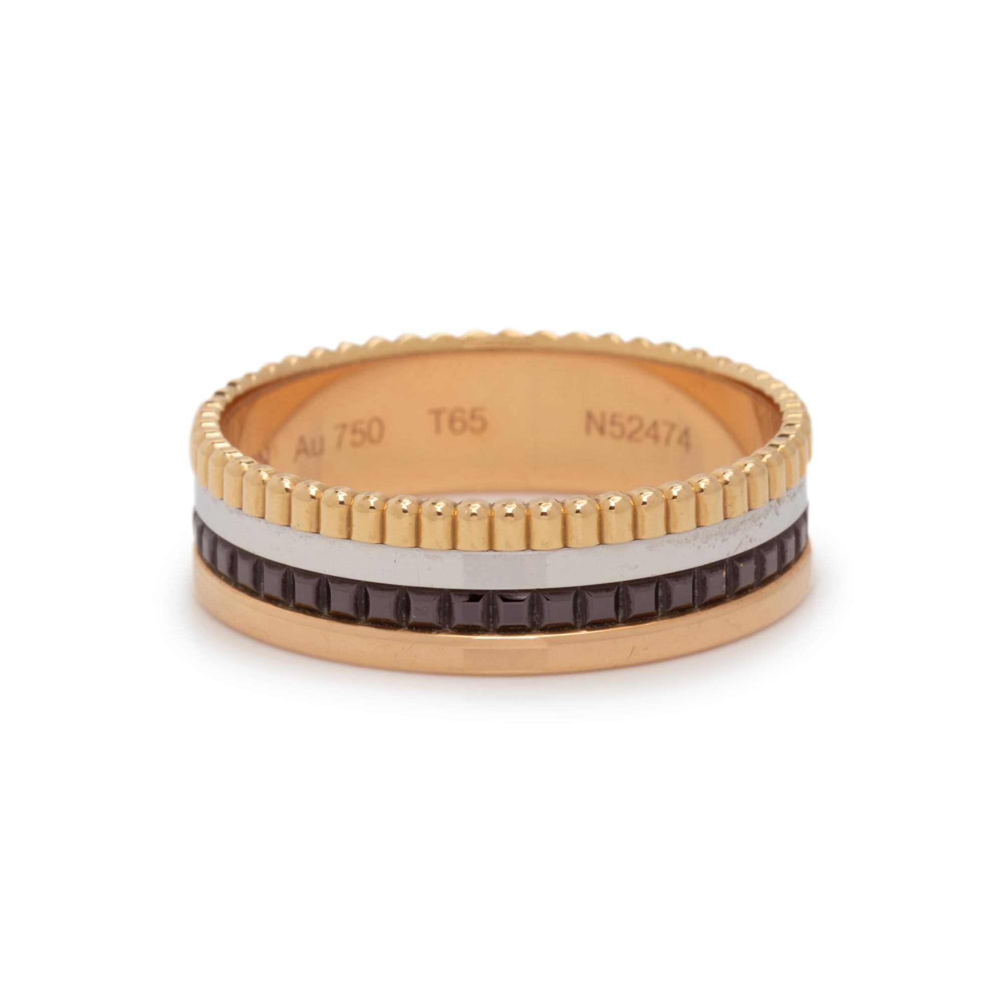BOUCHERON, GOLD 'CLASSIC QUATRE' BAND