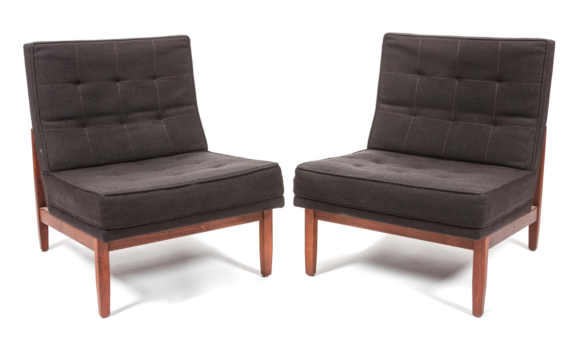 Florence Knoll (American, b. 1917), KNOLL, CIRCA 1955, a pair of lounge chairs