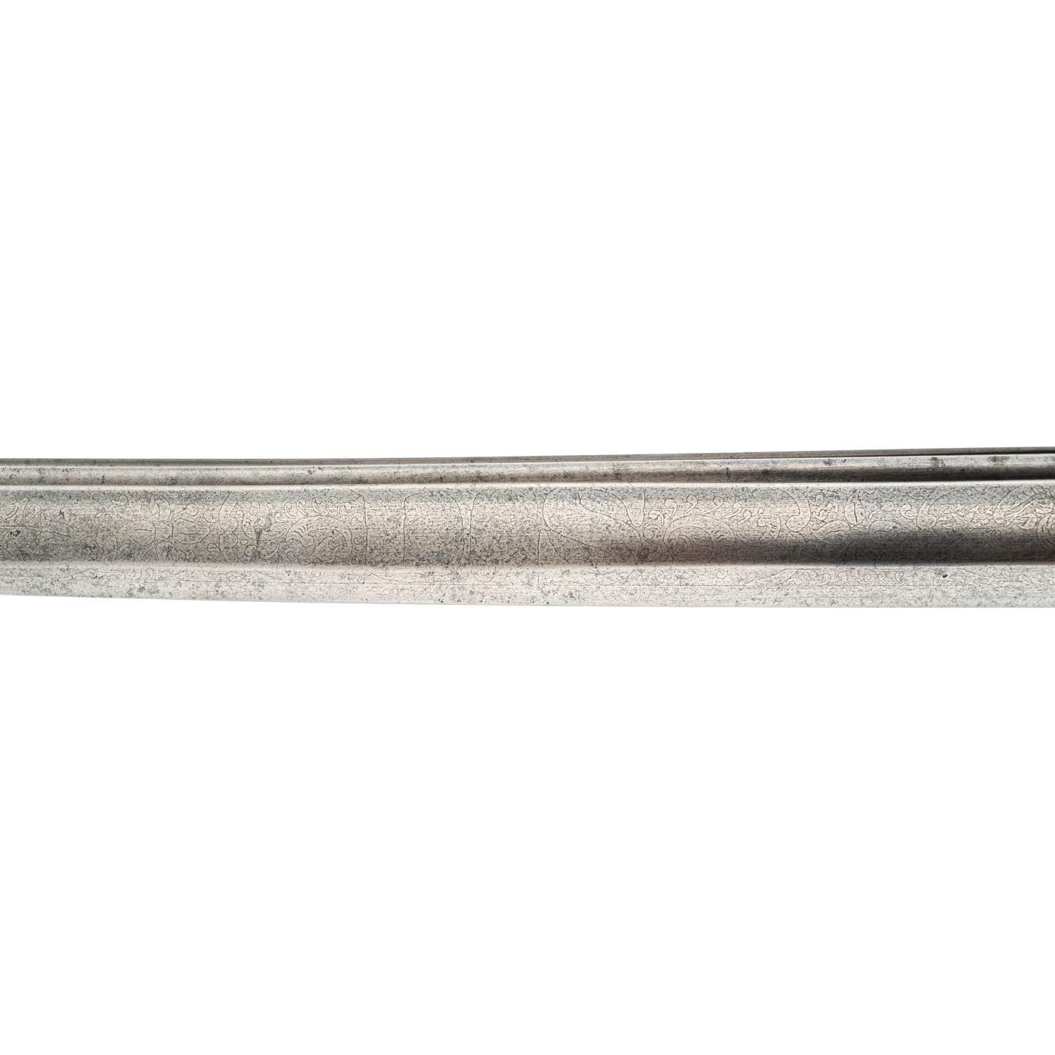 Non-Regulation Import Staff & Field Officers Sword Inscribed to Lt. Col. Andrew W. Raffen - 19th Illinois Infantry