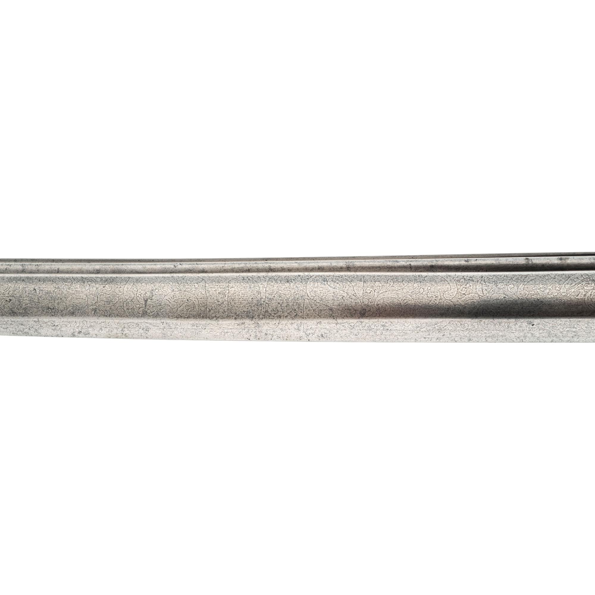 Non-Regulation Import Staff & Field Officers Sword Inscribed to Lt. Col. Andrew W. Raffen - 19th Illinois Infantry
