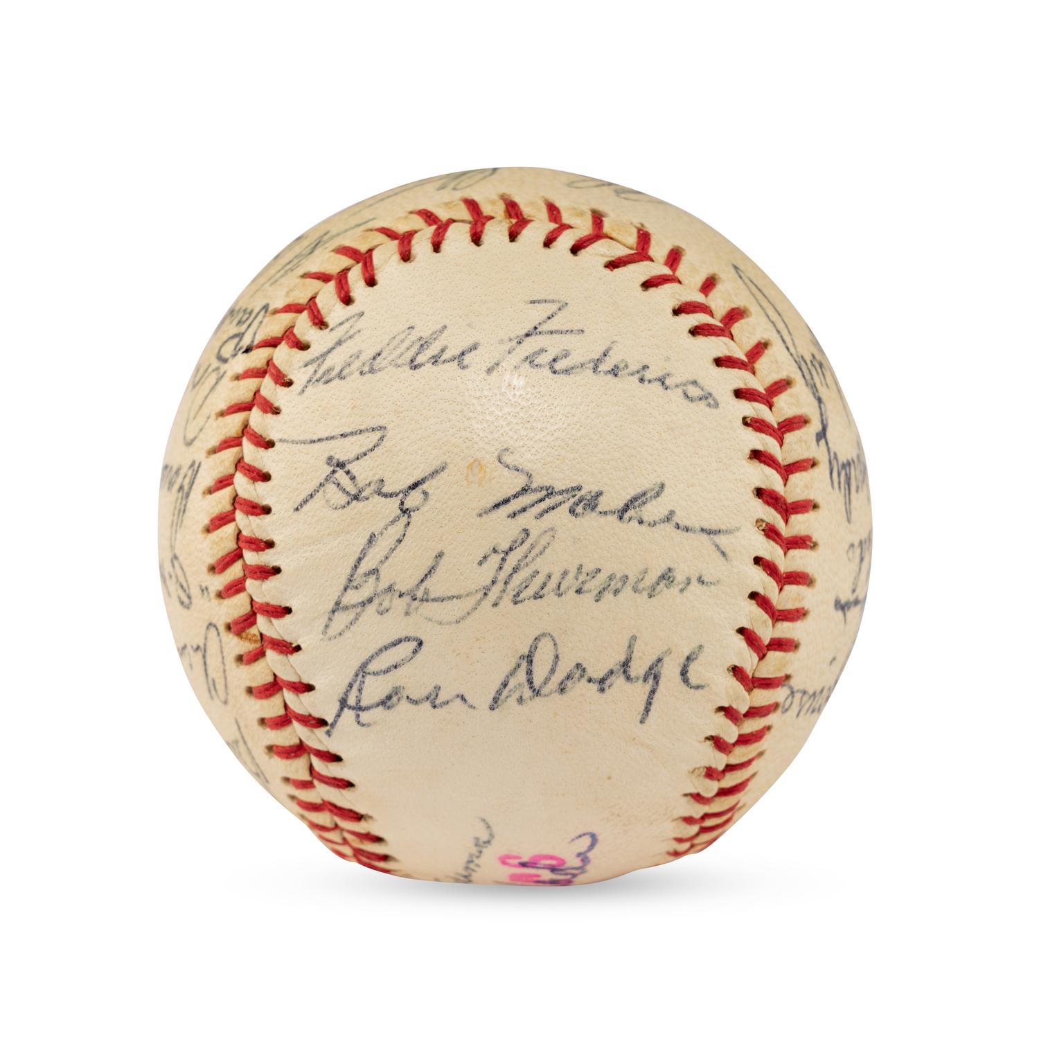 A 1959 Seattle Rainers Team Signed Autograph Baseball