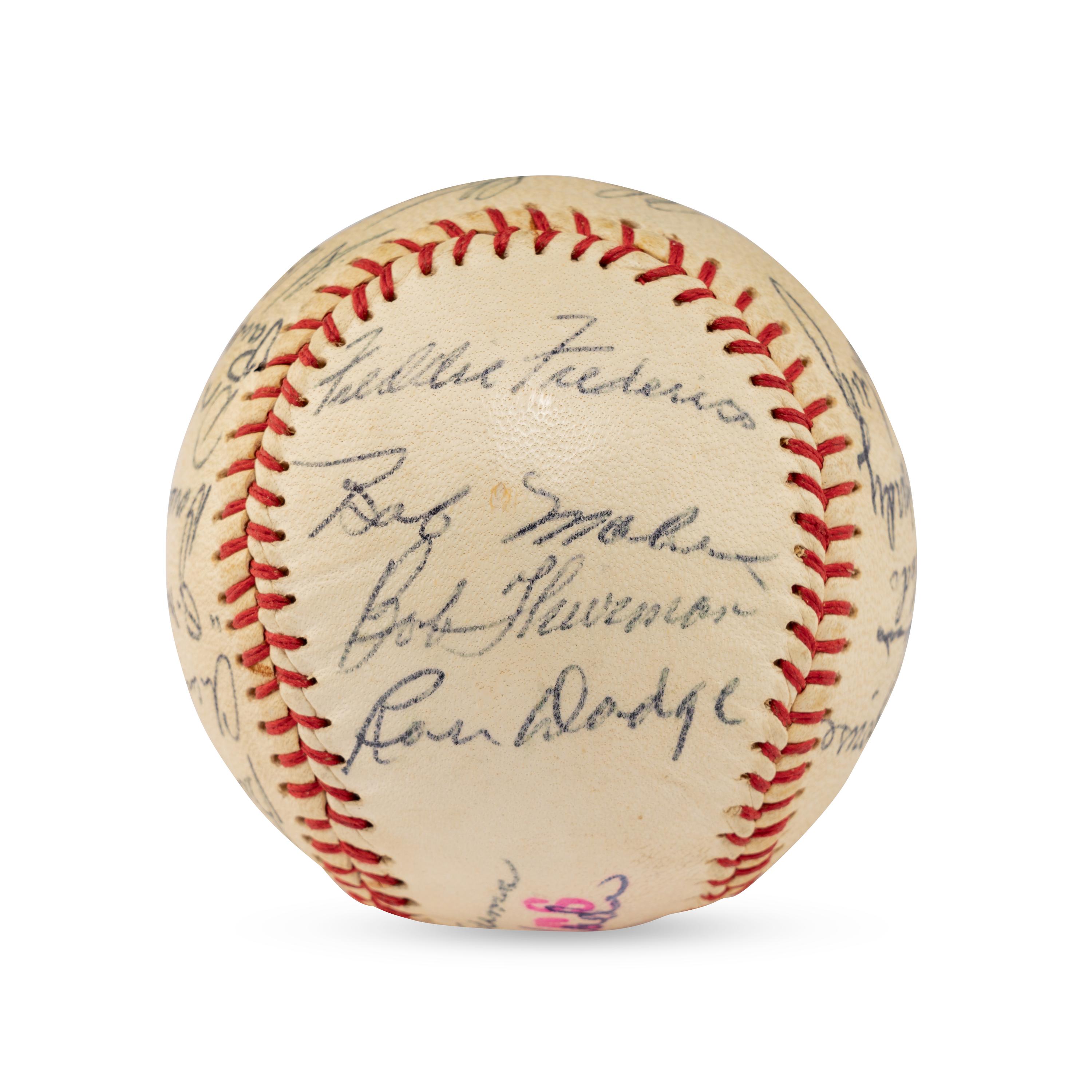 A 1959 Seattle Rainers Team Signed Autograph Baseball