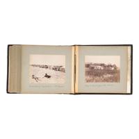 [EARLY PHOTOGRAPHY]. Photo album documenting trip to Upstate New York and Eastern Islands. N.p., June-August 1888.