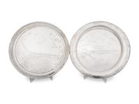 A Group of Silver Serving Trays
