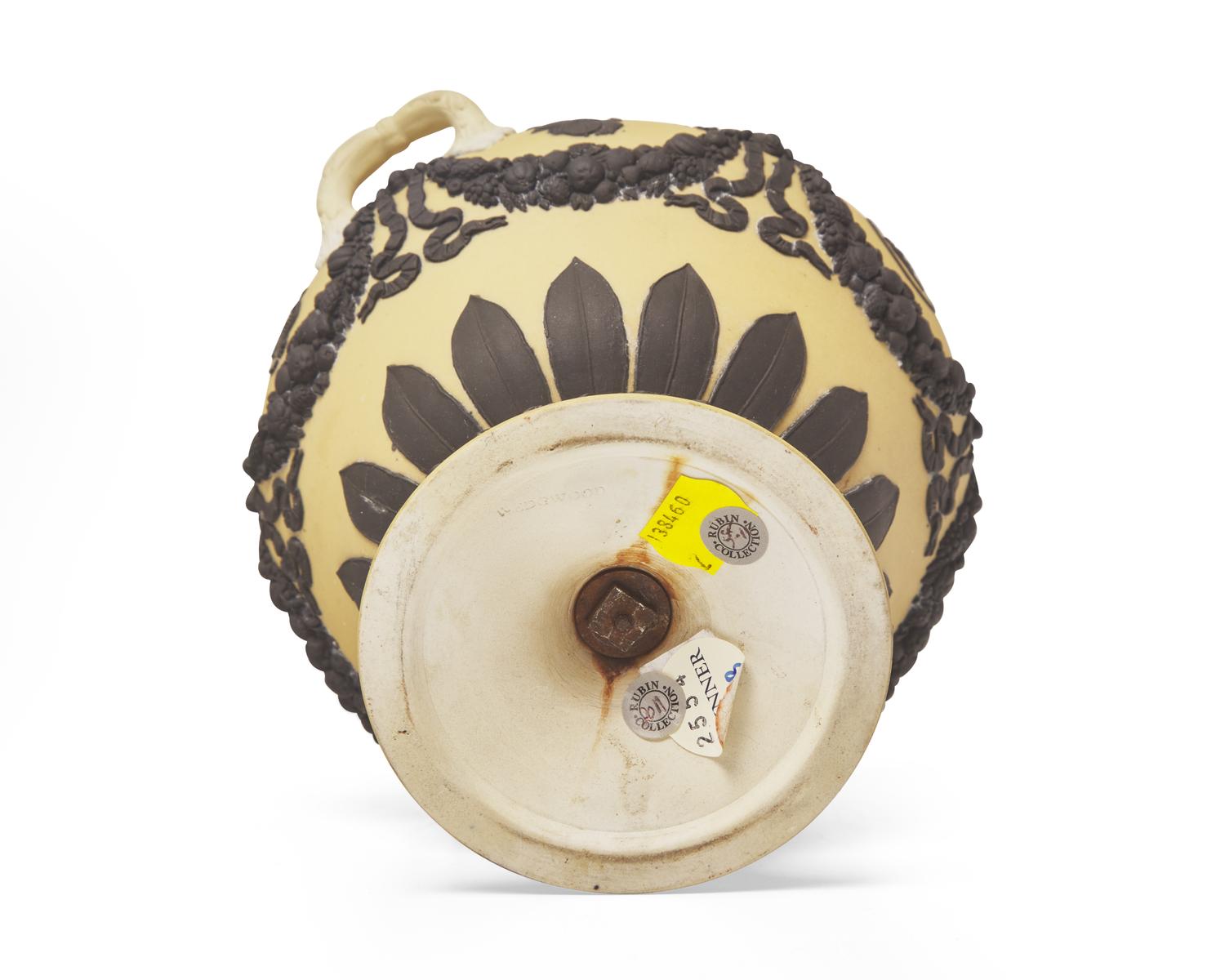 A Wedgwood Yellow and Black Jasperware Bowl