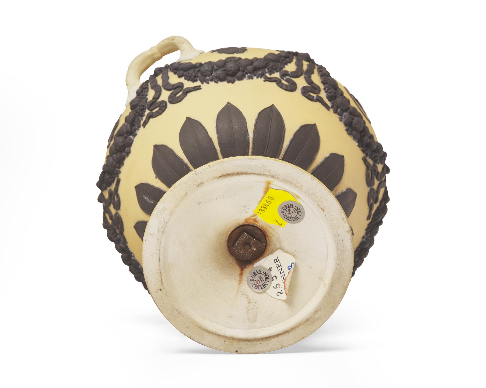 A Wedgwood Yellow and Black Jasperware Bowl