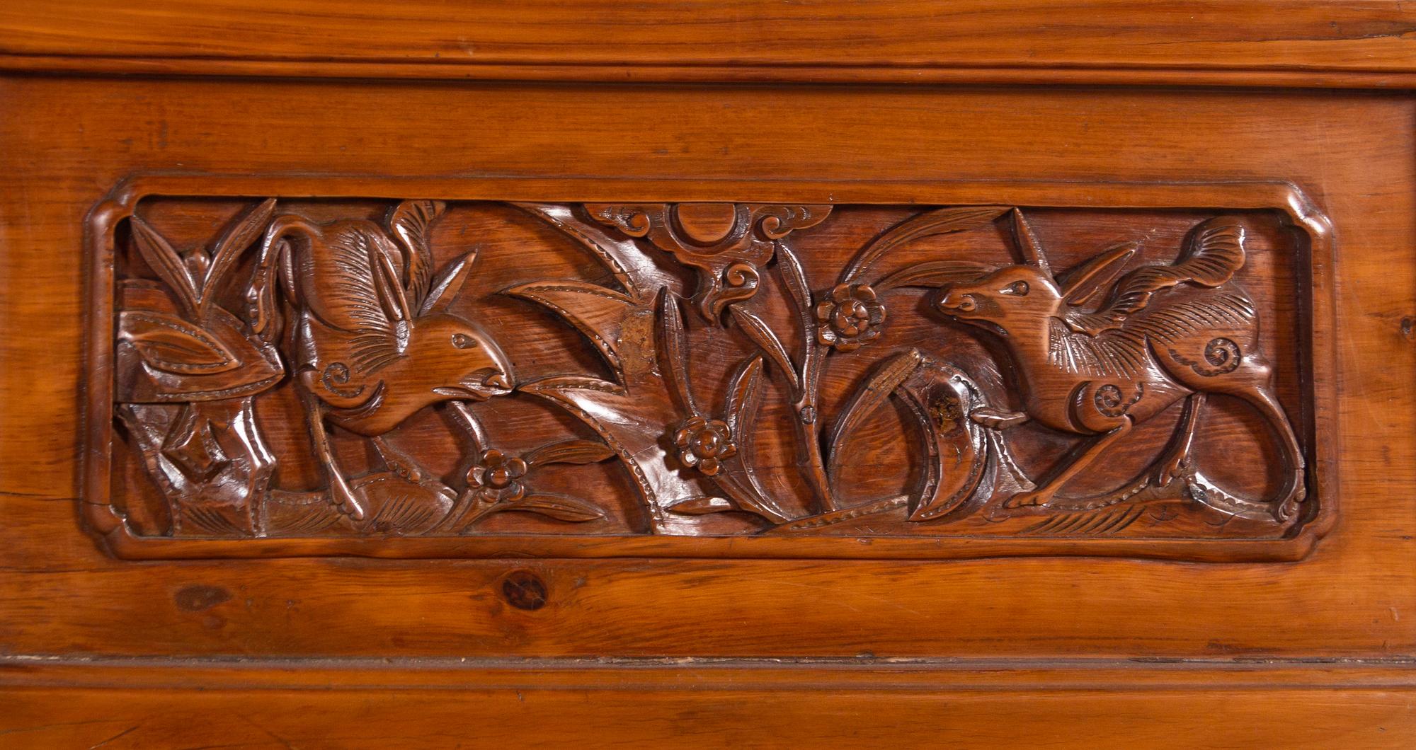 A Set of Four Chinese Softwood Door Panels