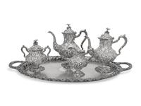 An American Silver Four-Piece Tea Service