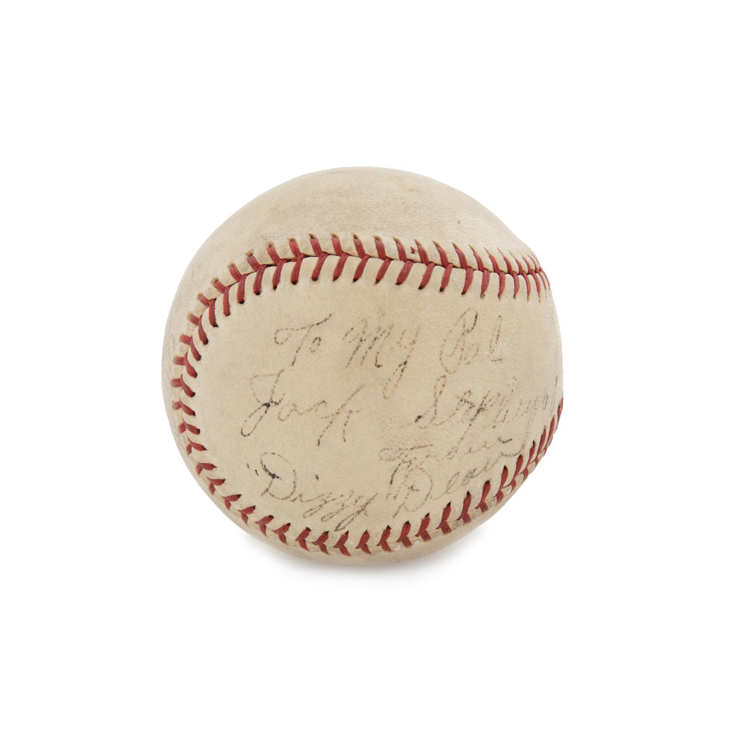 A Dizzy Dean and Paul Dean Multi Signed Baseball