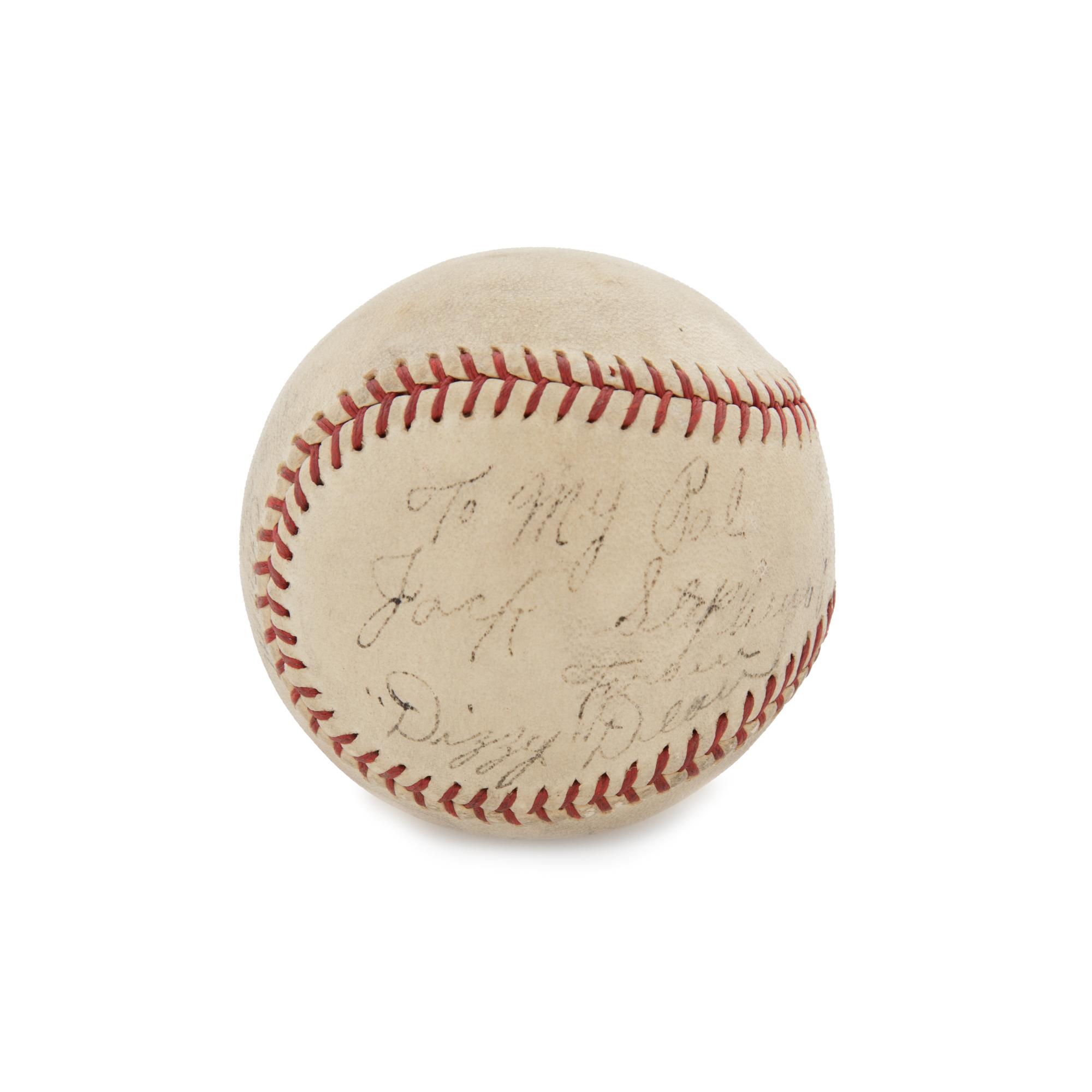 A Dizzy Dean and Paul Dean Multi Signed Baseball