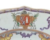 A rare and important group of nine Chinese Export porcelain tablewares from the "Saldanha Dinner Service," late 18th century