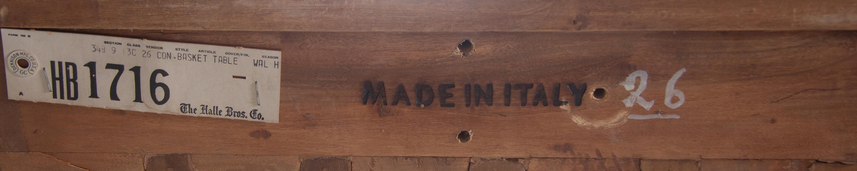 An Italian Biedermeier Style Burlwood Demilune Console Table