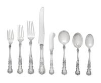 A Collection of American Silver Flatware Articles