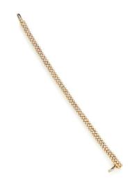YELLOW GOLD AND DIAMOND BRACELET