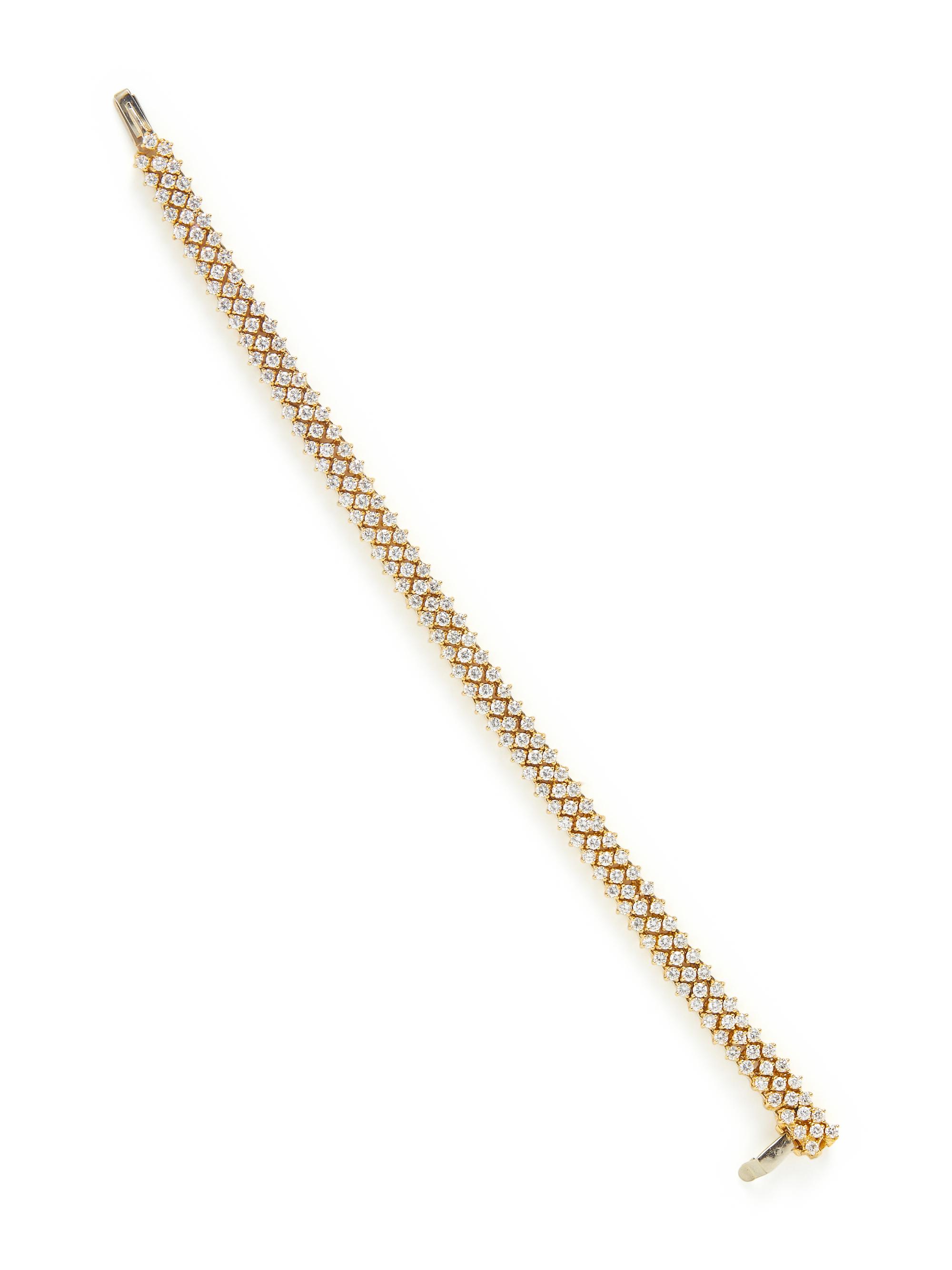 YELLOW GOLD AND DIAMOND BRACELET