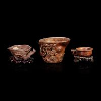 Three various Chinese coupes Qing dynasty