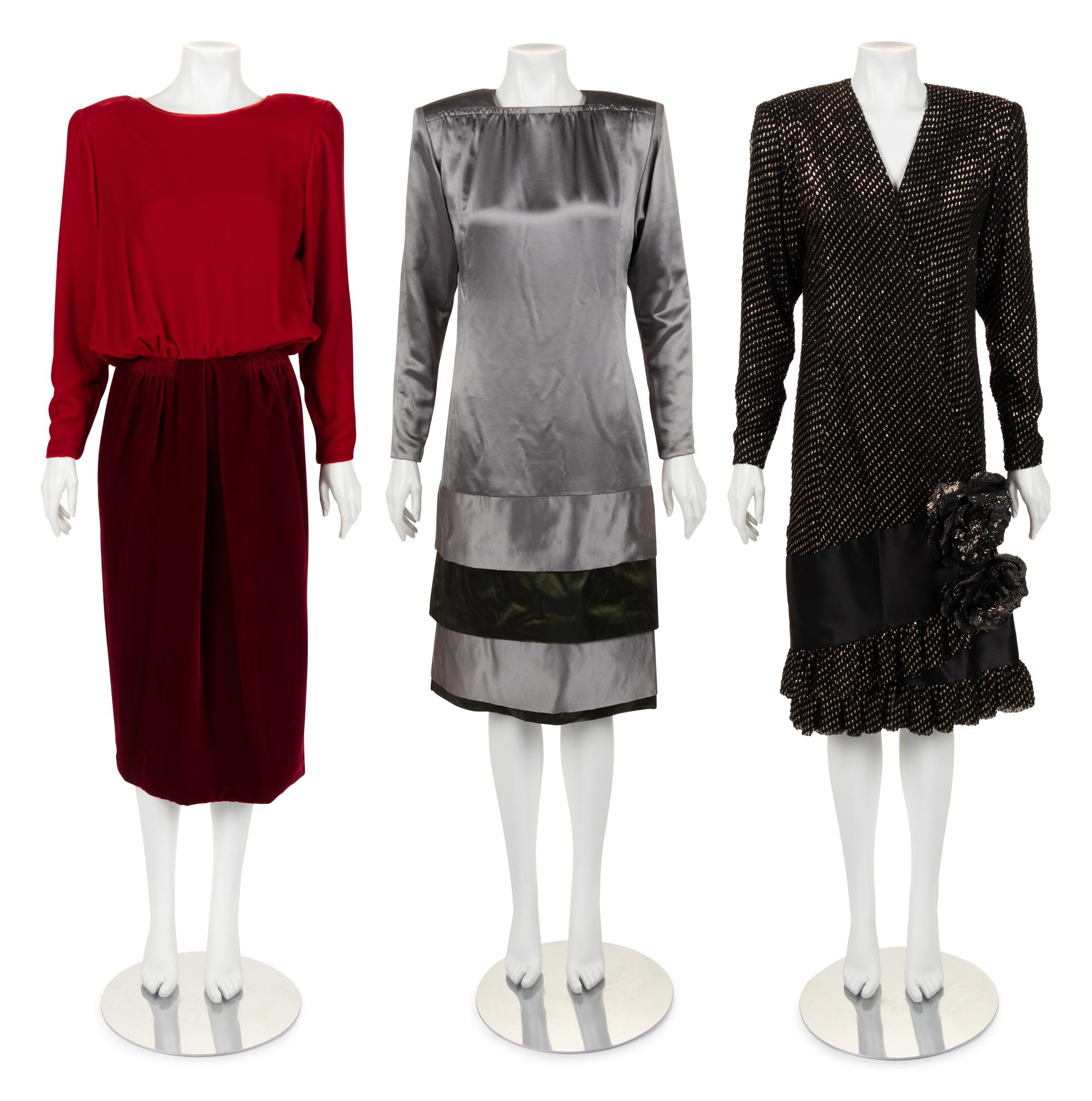 Three Galanos Dresses, Spring/Summer 1987
