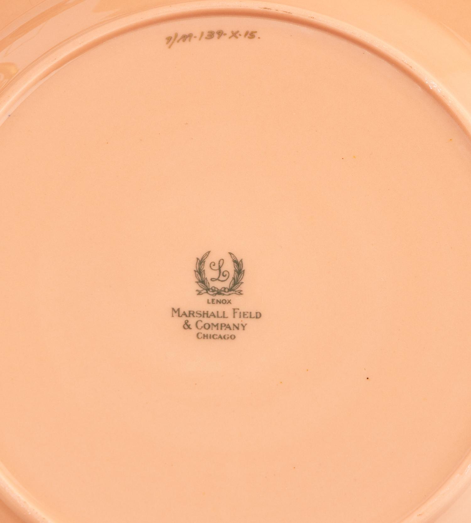 A Lenox Porcelain Dessert Service