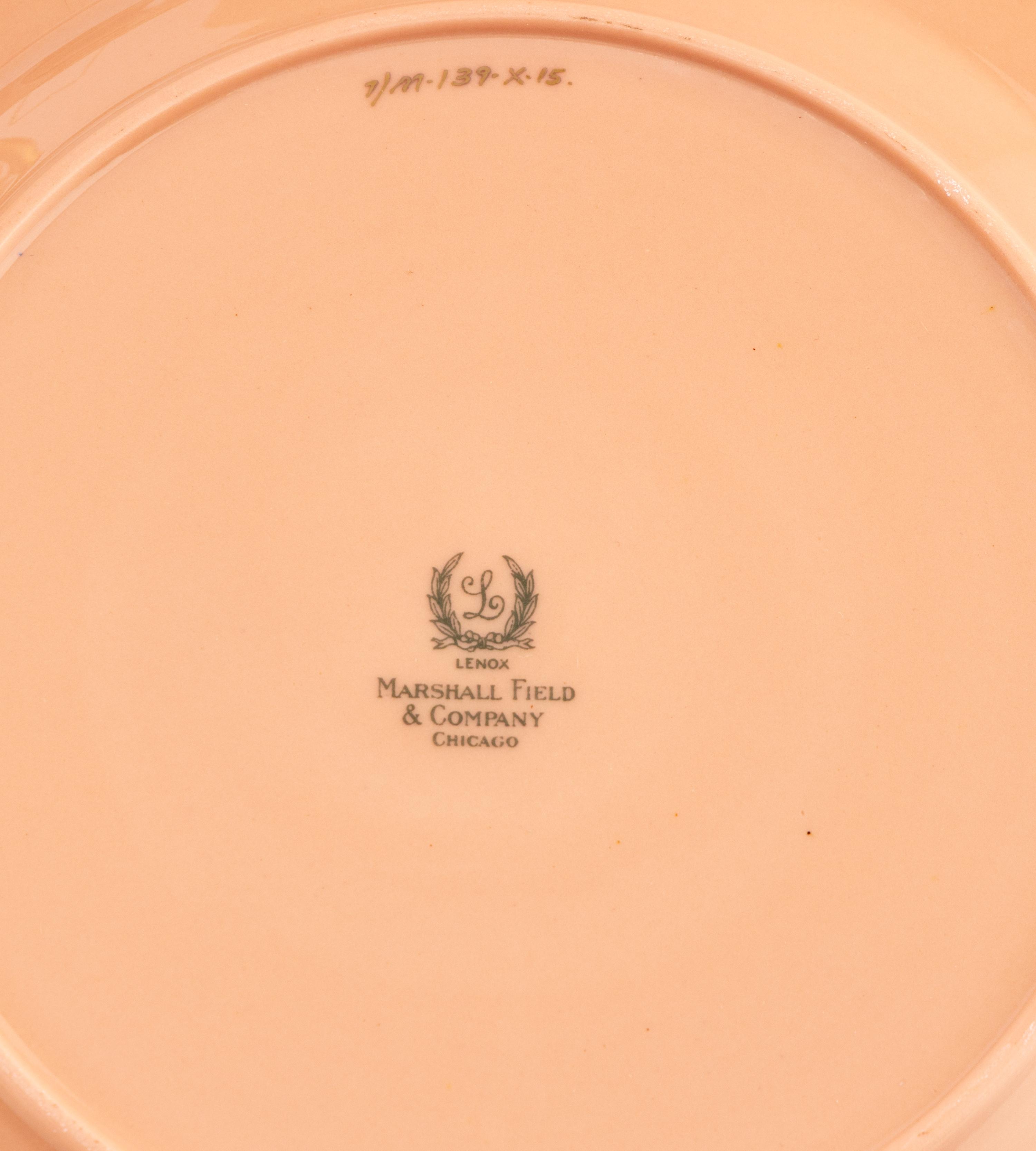 A Lenox Porcelain Dessert Service