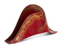 A Painted Tôle Bicorne Hat