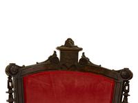 Two Gothic Revival Mahogany Armchairs