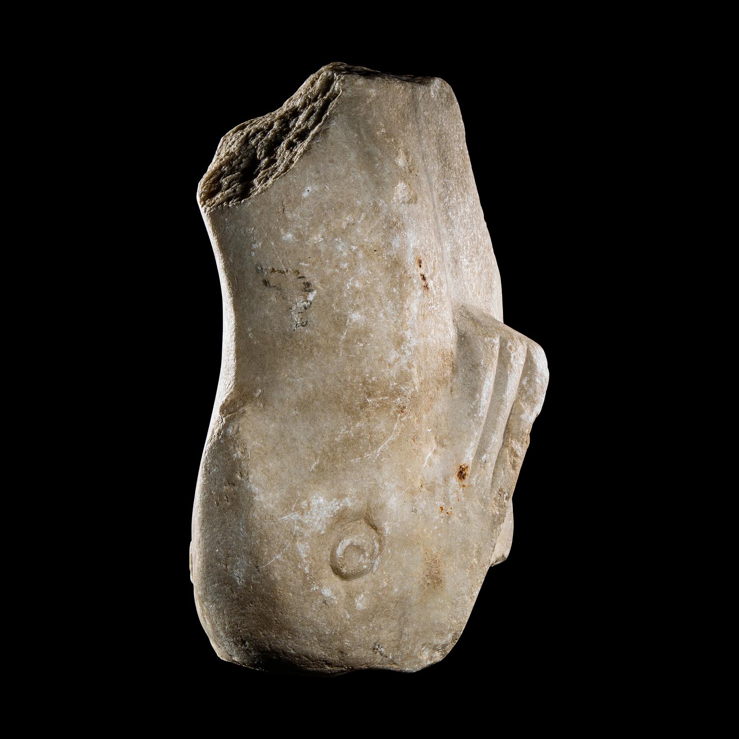A Roman Marble Support Fragment in the form of a Dolphin