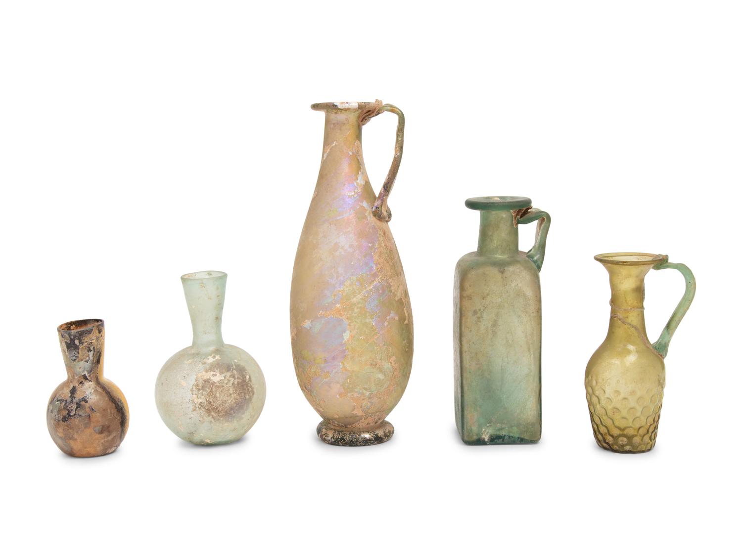 Five Roman Glass Vessels