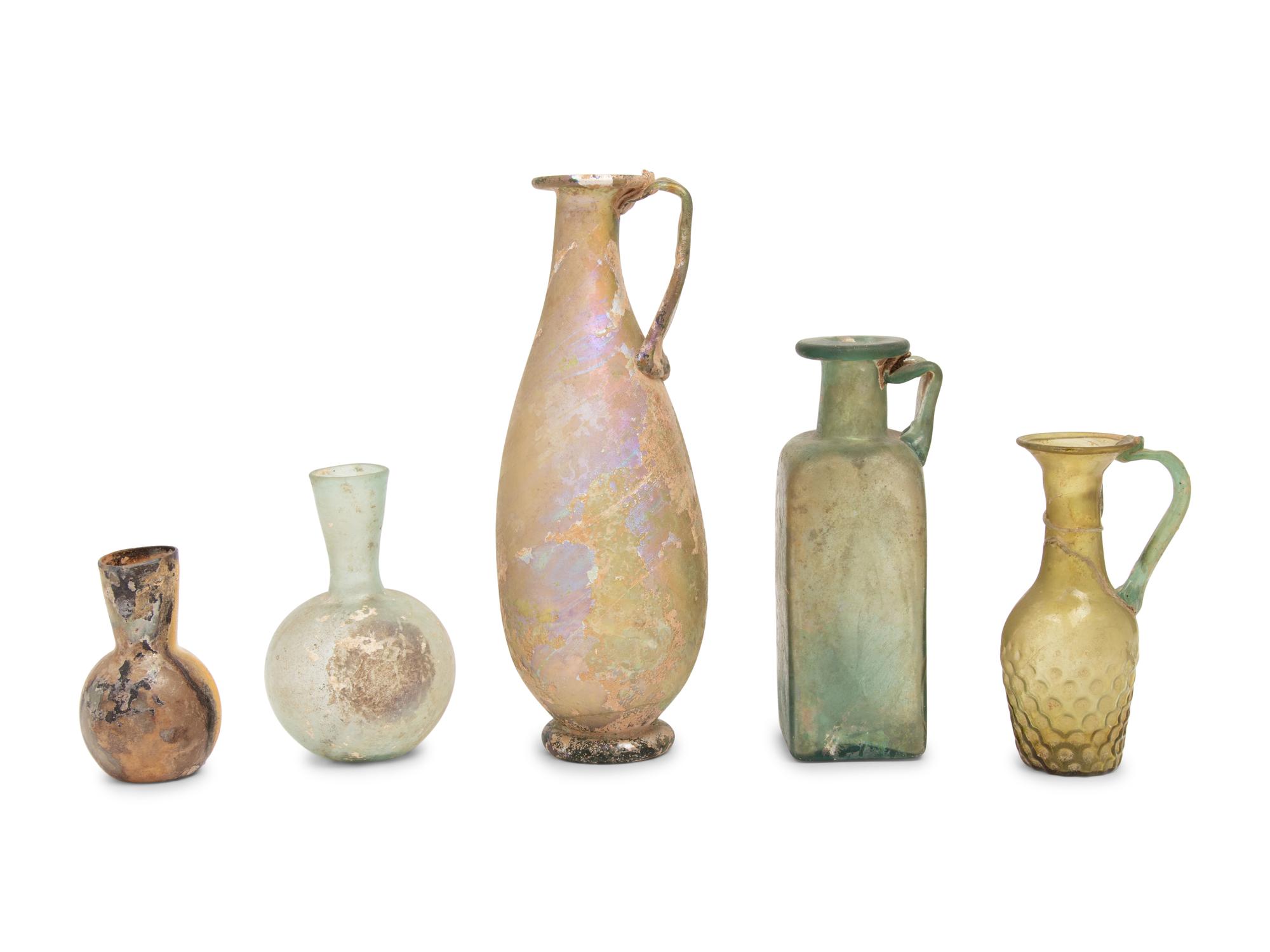Five Roman Glass Vessels