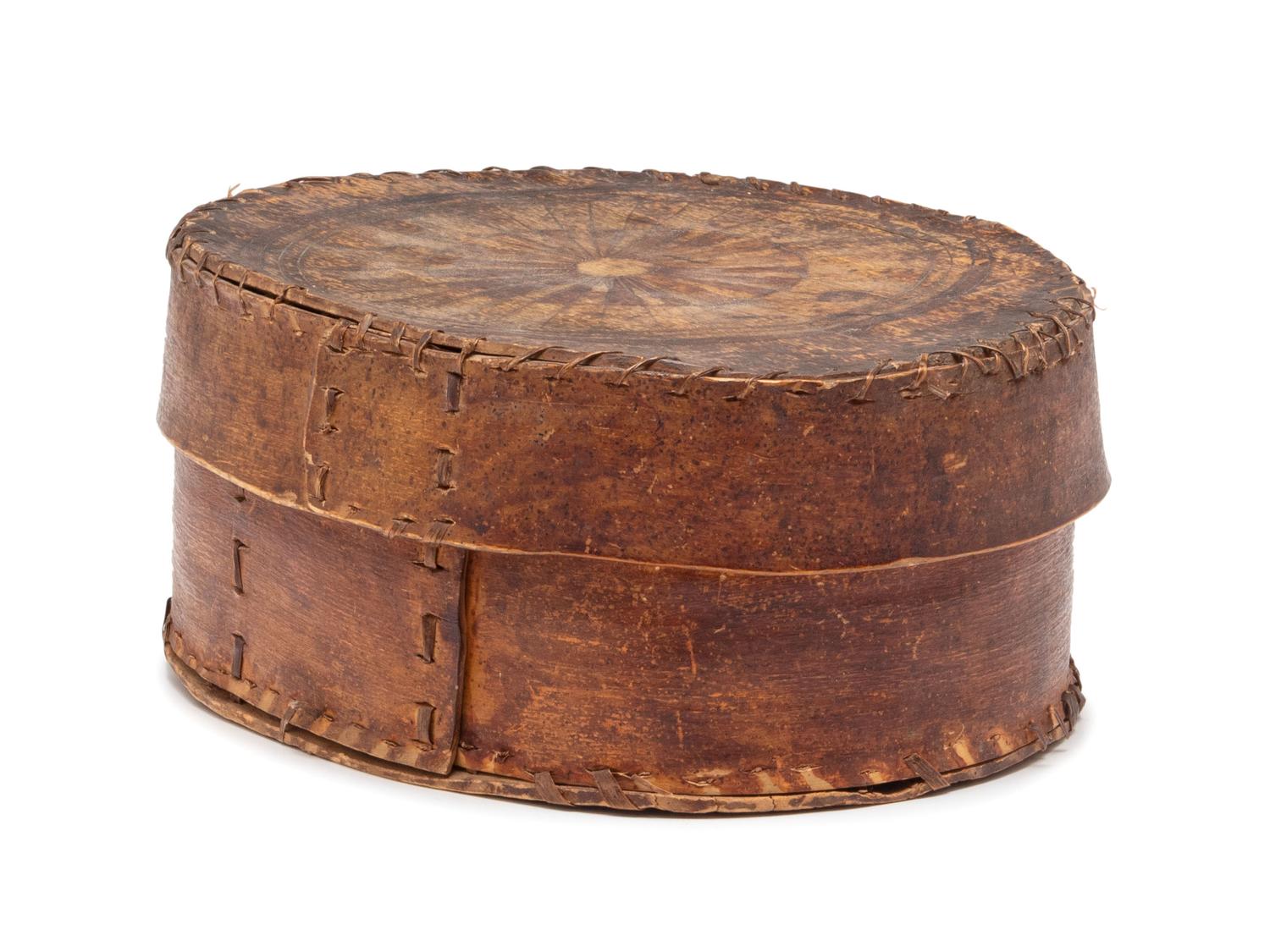 A Paint-Decorated Sinew-Bound Bentwood Box
