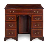 A George III Mahogany Kneehole Desk