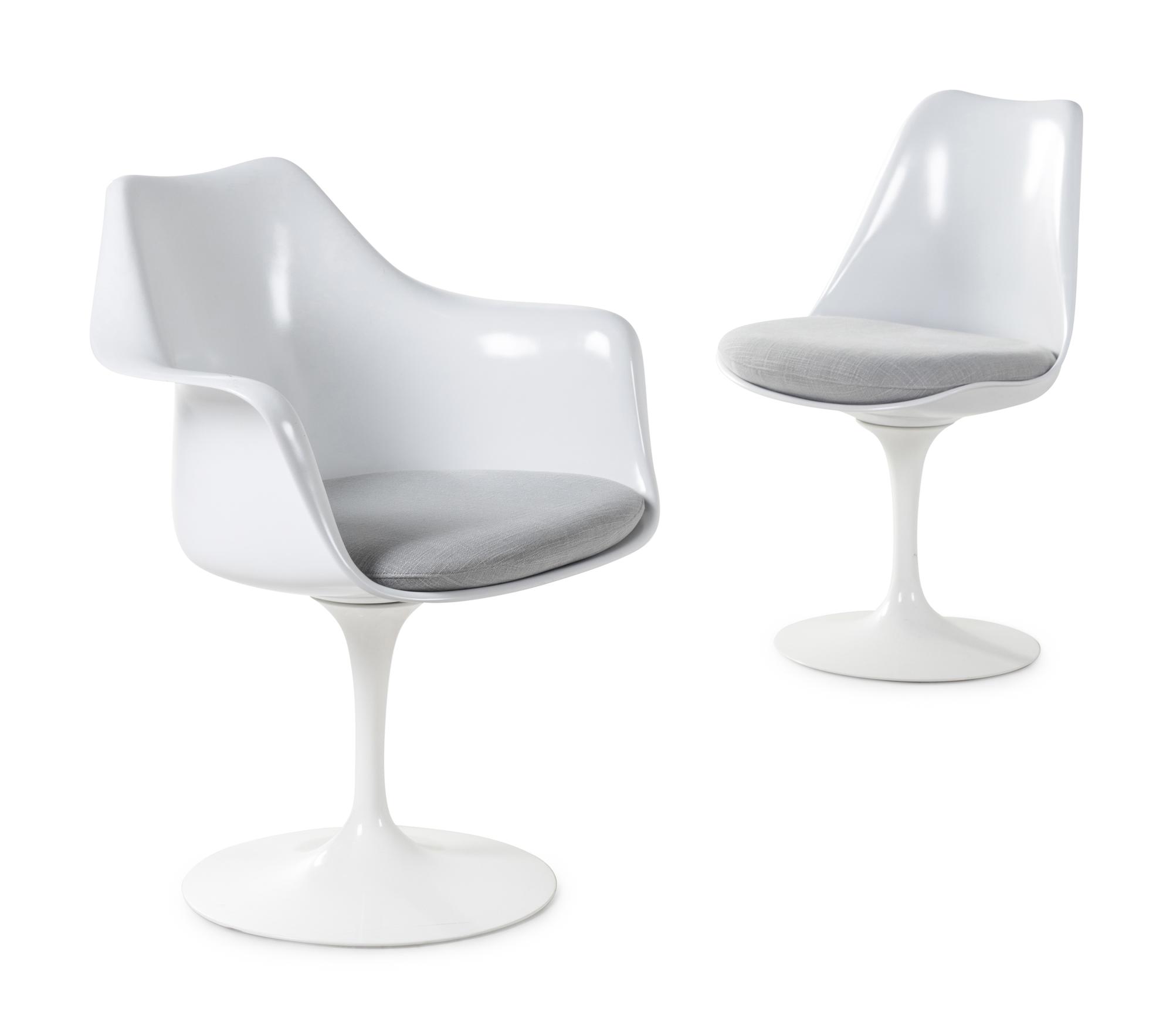 Tulip Dining Table with Five Tulip Chairs, c. 2000 Knoll, USA
