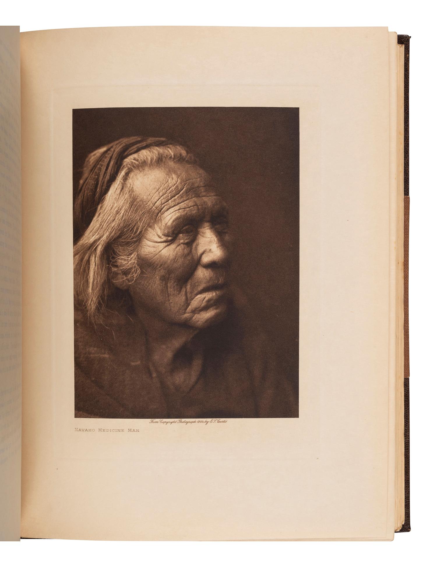 CURTIS, Edward (1868-1952). The North American Indian. Being a Series of Volumes Picturing and Describing the Indians of the United States and Alaska. Cambridge, MA: University Press, 1907. Volume 1.