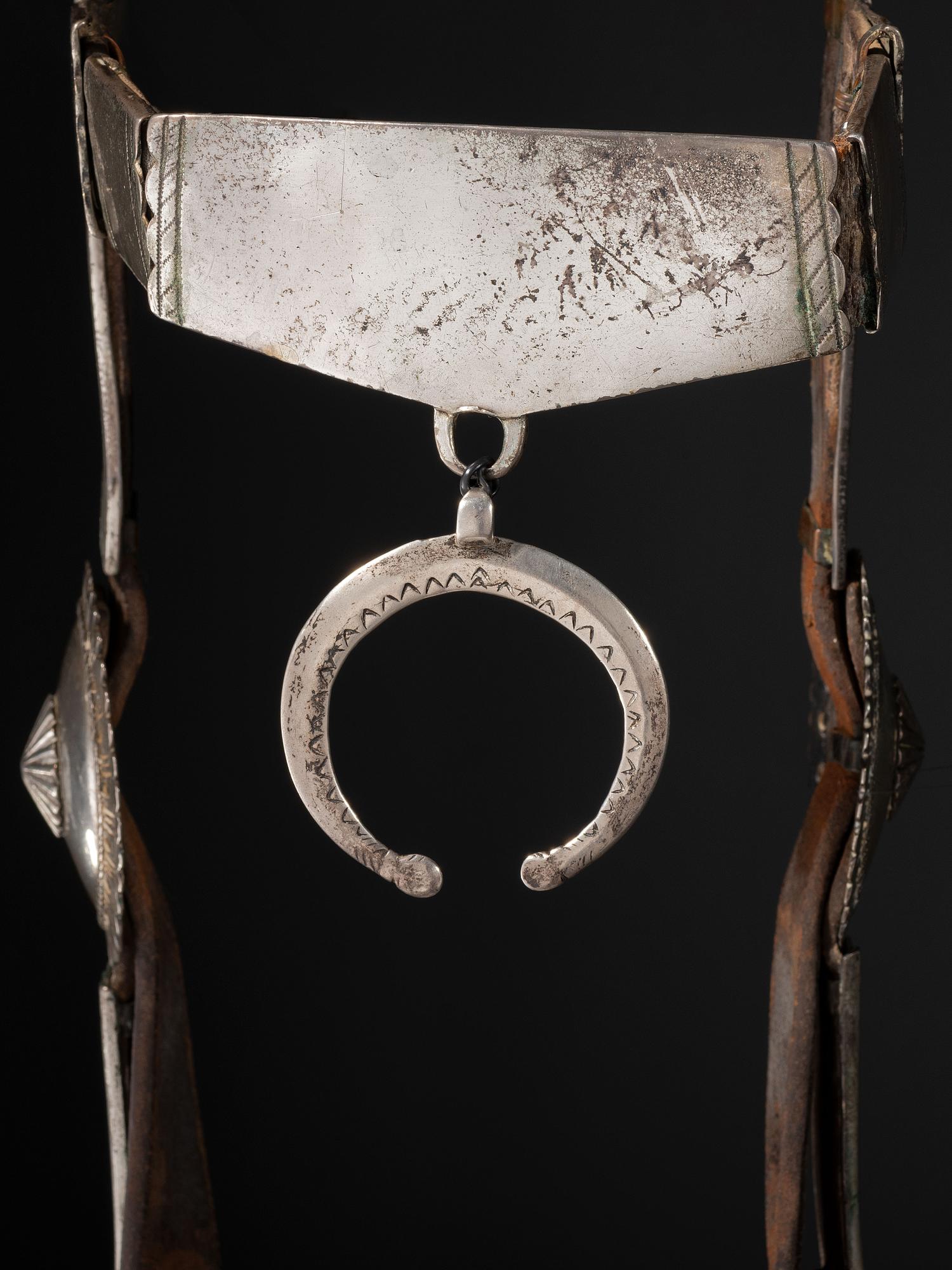 Early Navajo Bridle, with Navajo Ring Bit, Collected by Hoffman Birney (1891-1958)