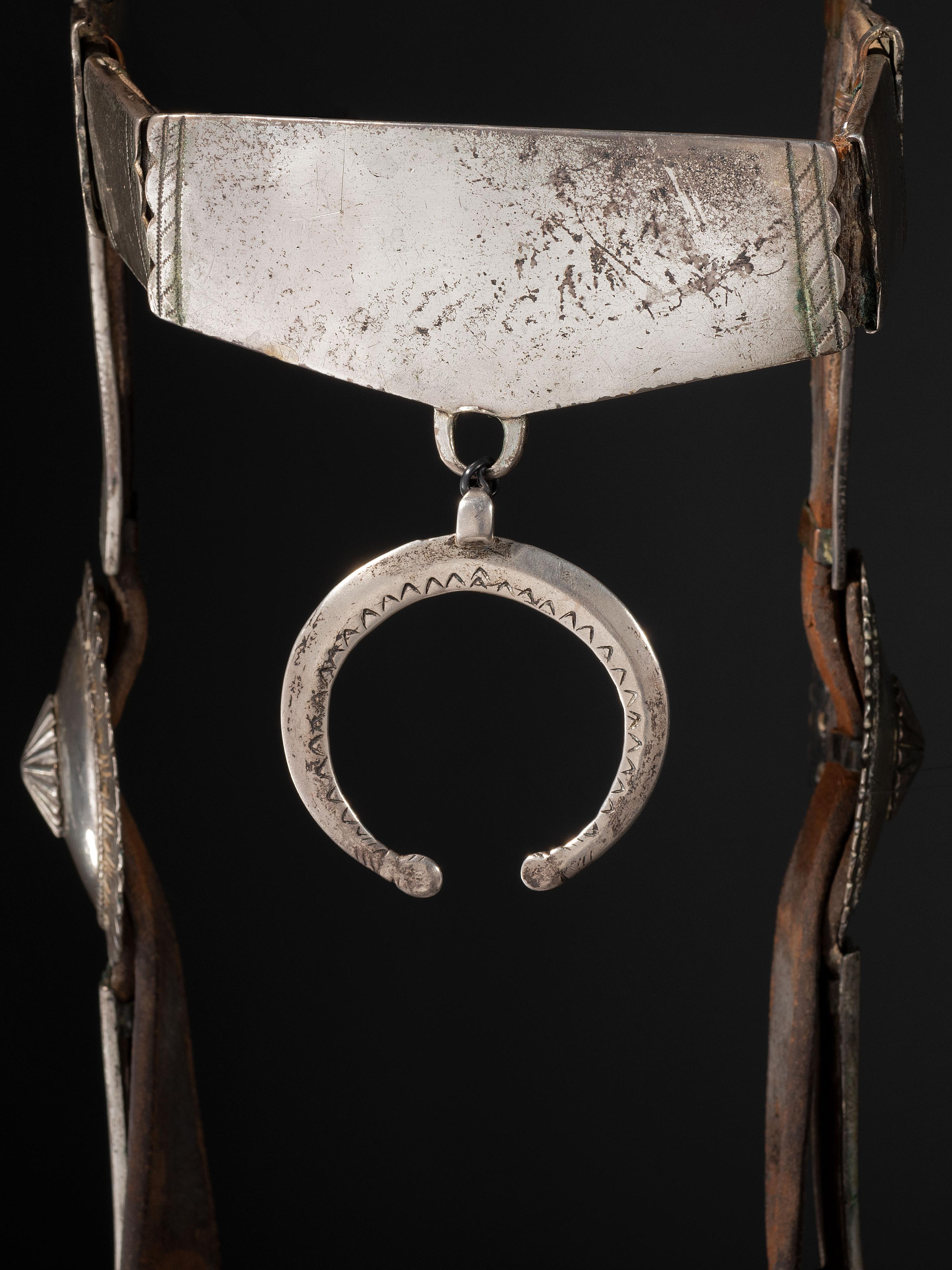 Early Navajo Bridle, with Navajo Ring Bit, Collected by Hoffman Birney (1891-1958)