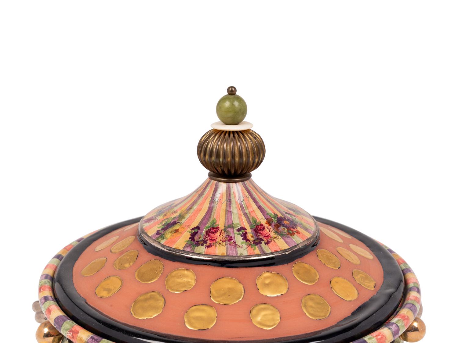 A Mackenzie Childs Terracotta Tureen