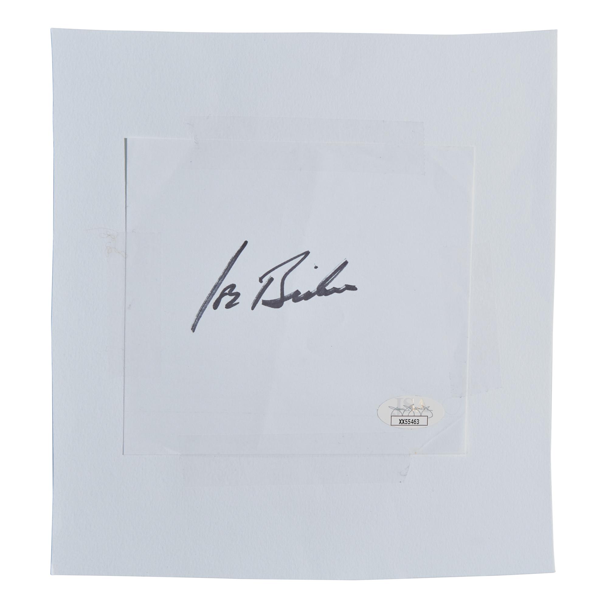 [Presidential] Biden, Joe. Cut signature