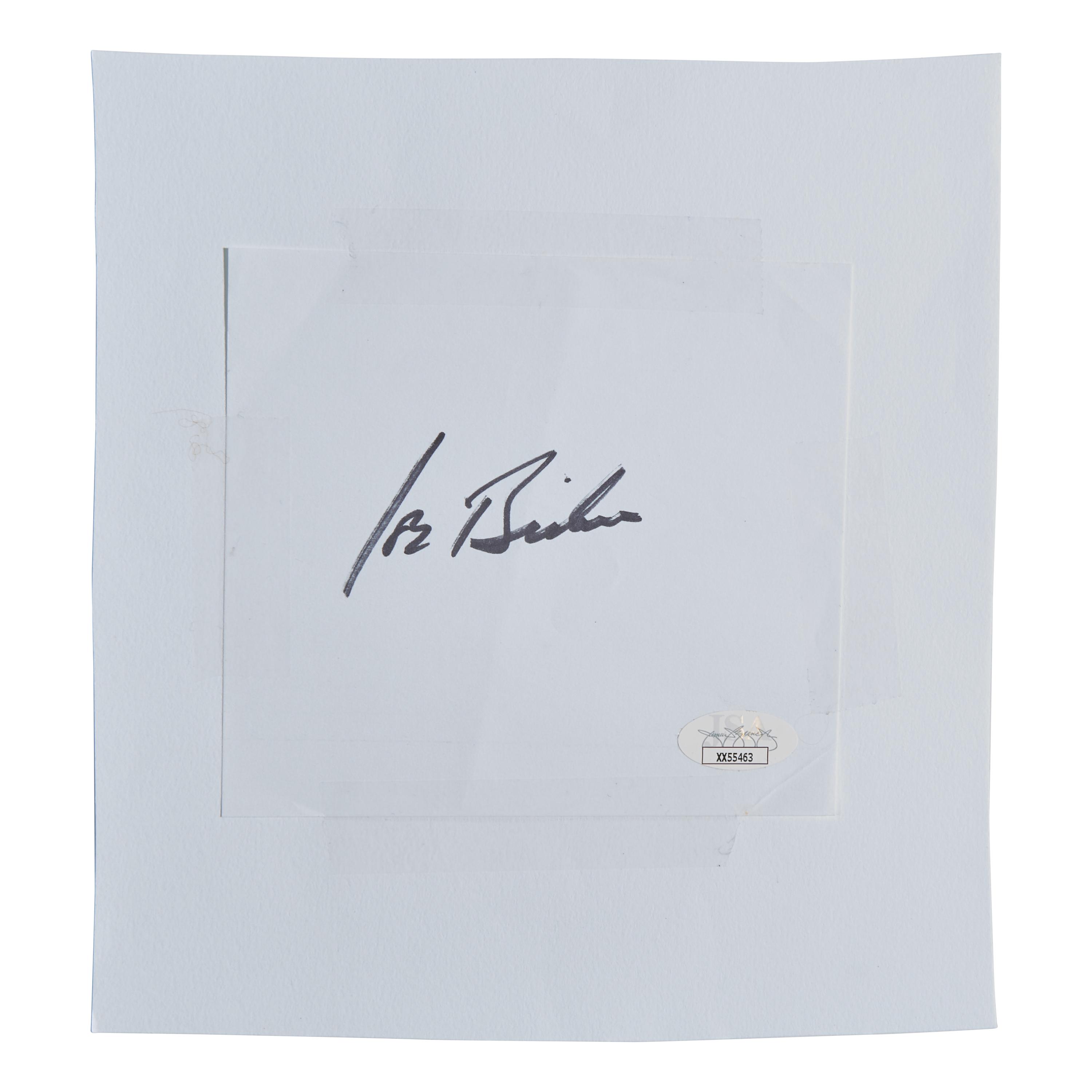 [Presidential] Biden, Joe. Cut signature