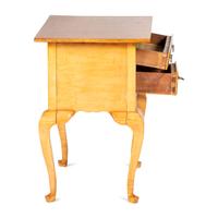 A Queen Anne Style Tiger Maple Dressing Table